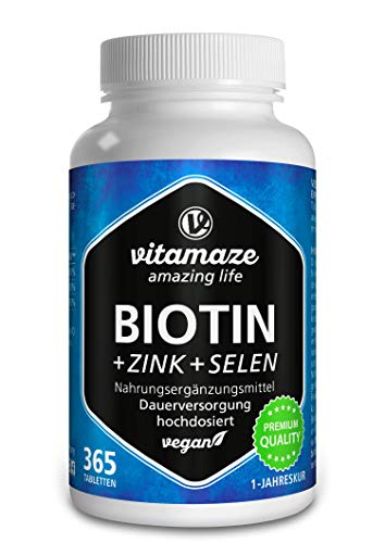 Biotin hochdosiert 10.000 mcg + Selen +...