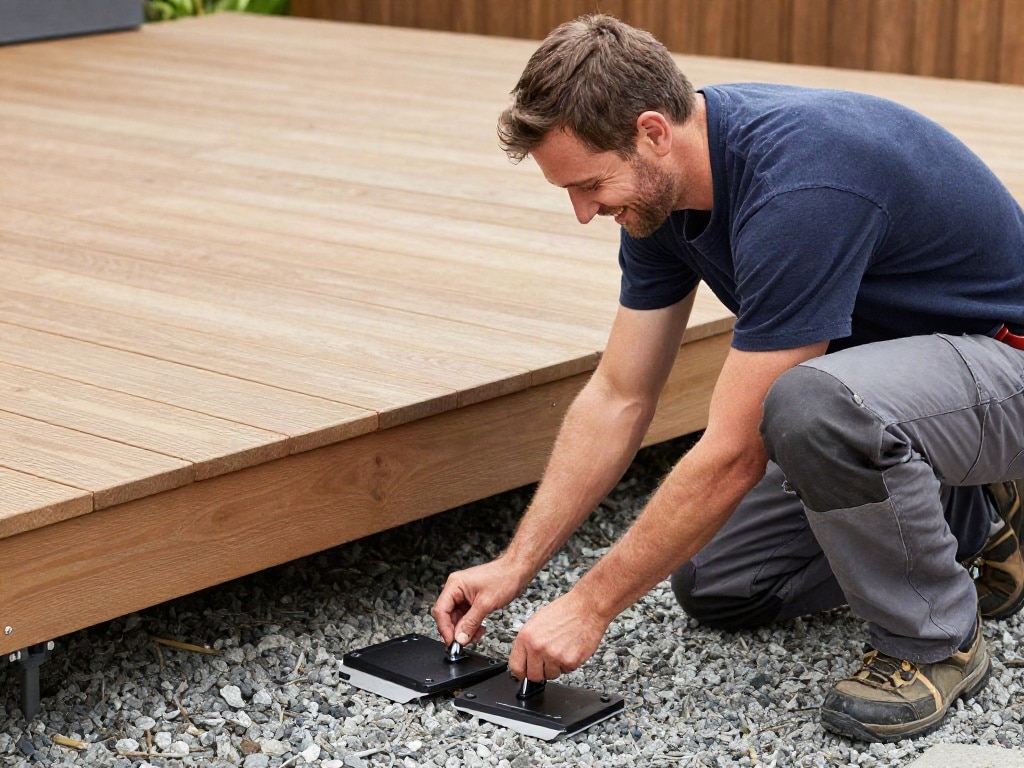 Terrassendielen auf Stelzlager