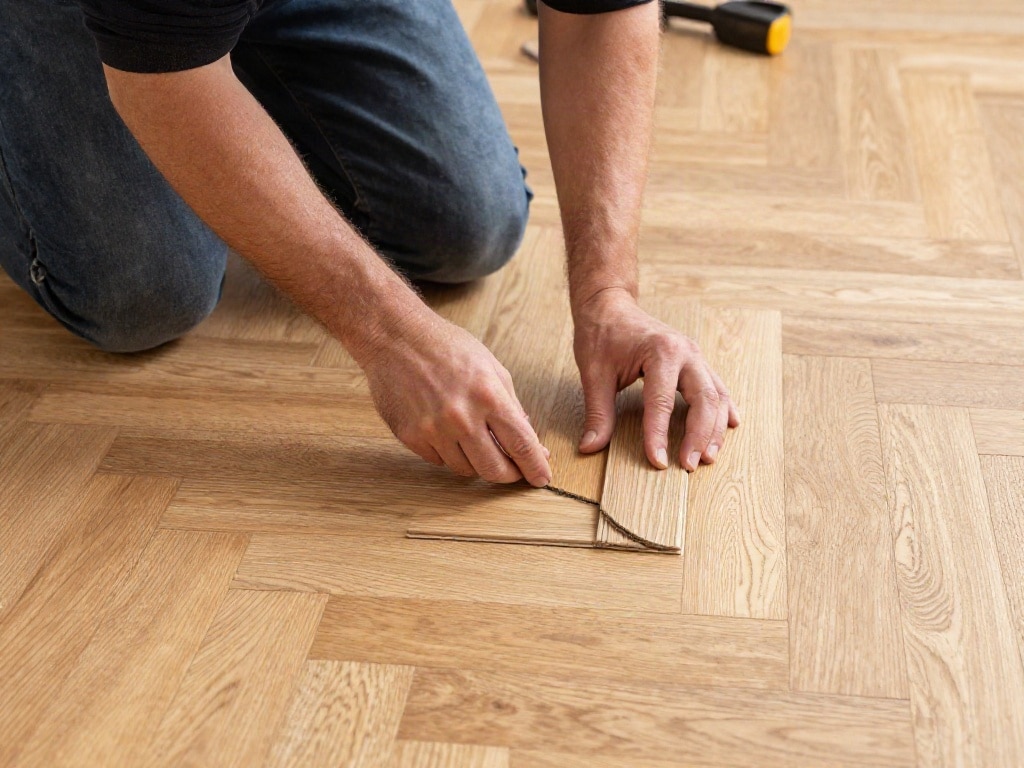 Fine-Line-Parkett Aufbau